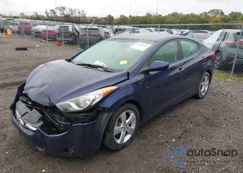 2013 Hyundai Elantra Gls z USA, uszkodzony, nr VIN 5NPDH4AE0DH386021